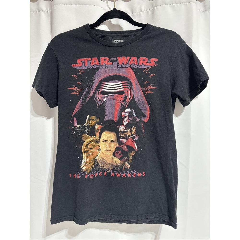 STAR WARS The Force Awakens T-Shirt Graphic T Shirt Kylo‎ Ren Rey SZ Small